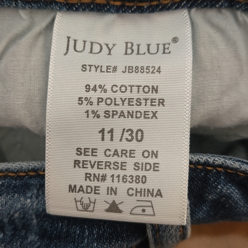 Judy Blue Flare Fit Inseam Panel High Rise Jeans Size 11/30. - Picture 15 of 15